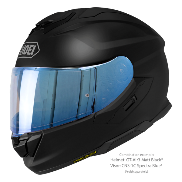 Shoei GT-Air3 Matt Black – Sport-Touring Helmet with Sun Visor ECE 22.06 – with optional visor