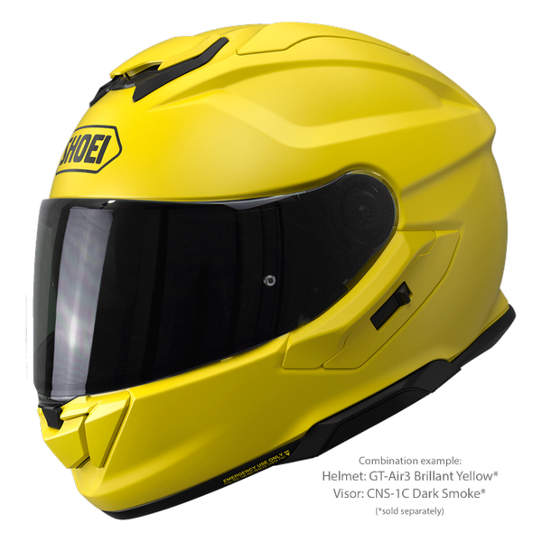 Shoei GT-Air3 Brilliant Yellow – Sport-Touring Helmet with Sun Visor ECE 22.06 – with optional visor