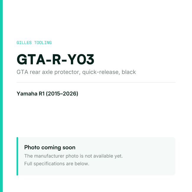 Gilles GTA GTA-R-Y03 for Yamaha R1 — placeholder, product photo coming soon
