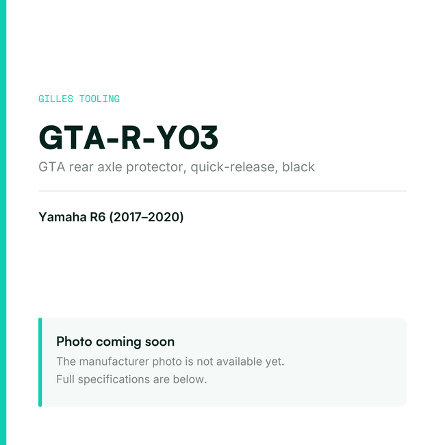 Gilles GTA GTA-R-Y03 for Yamaha R6 — placeholder, product photo coming soon