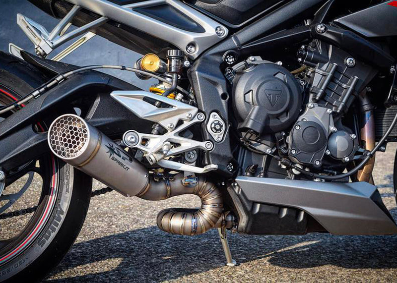 Spark Exhaust Grid-O Titanium 3/4 Racing Kit Triumph Street Triple (2017-2026) GTR0501T
