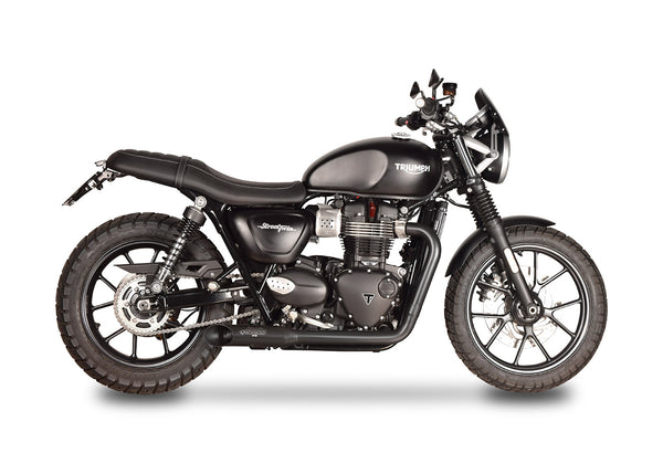 Spark Exhaust Hot Road 2-in-2 Full System Black Series Euro 4 Triumph Bonneville T120 (2016-2018) GTR8804BOM