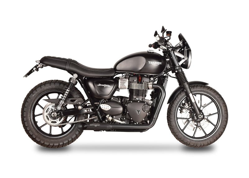 Spark Exhaust Hot Road 2-in-2 Full System Black Series Euro 4 Triumph Bonneville T120 (2016-2018) GTR8804BOM