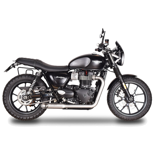 Spark Exhaust Hot Road 2-in-2 Full System Stainless Triumph Street Twin GTR8804IOM