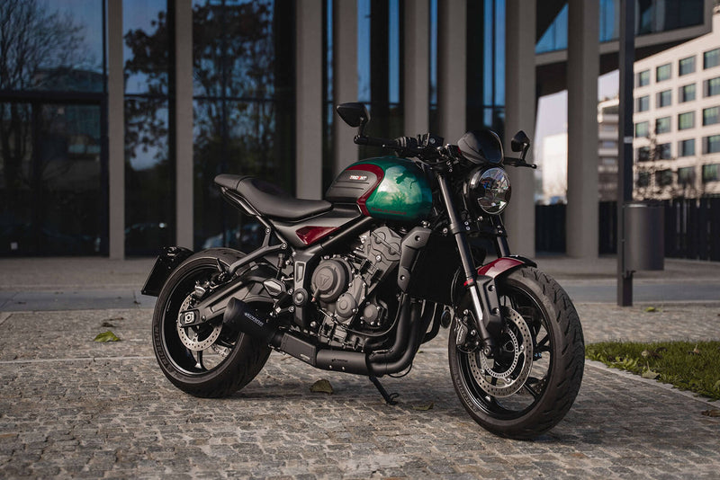 Spark Exhaust 60's Renn-Komplettanlage Schwarzkeramik Triumph Trident 660 / Tiger Sport 660 / Daytona 660 (2021-2026) GTR8819B