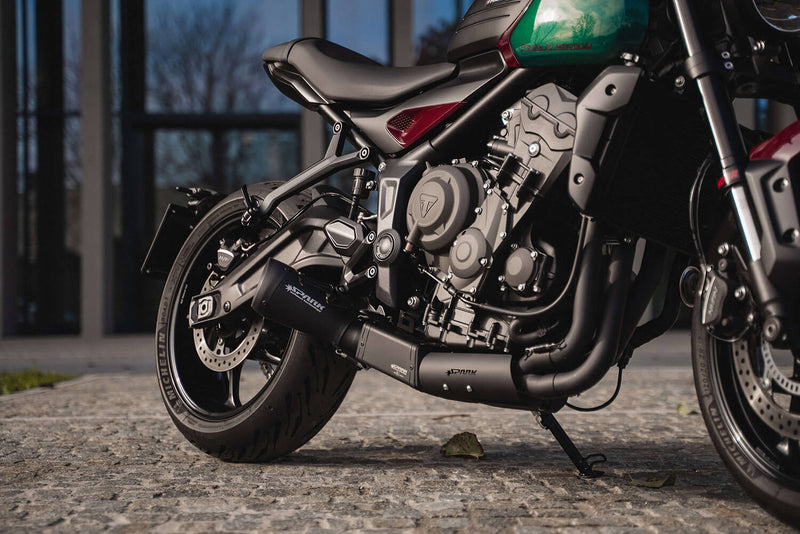 Spark Exhaust 60's Renn-Komplettanlage Schwarzkeramik Triumph Trident 660 / Tiger Sport 660 / Daytona 660 (2021-2026) GTR8819B
