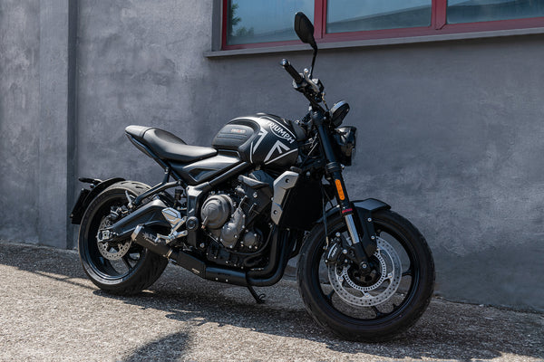 Spark Exhaust Moto GP Homologated Full System Ceramic Box Dark Silencer Triumph Trident 660 / Tiger Sport 660 / Daytona 660 (2021-2026) GTR8819DOM