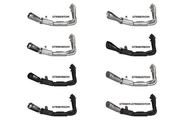 Spark Exhaust 60's Homologated Full System Stainless Triumph Trident 660 / Tiger Sport 660 / Daytona 660 (2021-2026) GTR8819IOM