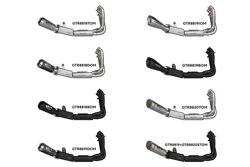 Spark Exhaust Grid-O Renn-Komplettanlage mit 3-in-1-Rohr Triumph Trident 660 / Tiger Sport 660 / Daytona 660 (2021-2026) GTR8820T