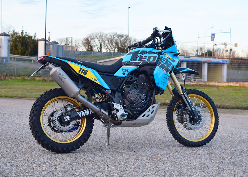 Spark Exhaust Dakar High-Mount Slip-On Titanium Euro5+ Yamaha Ténéré 700 / World Raid (2019-2026) GYA1602TOM