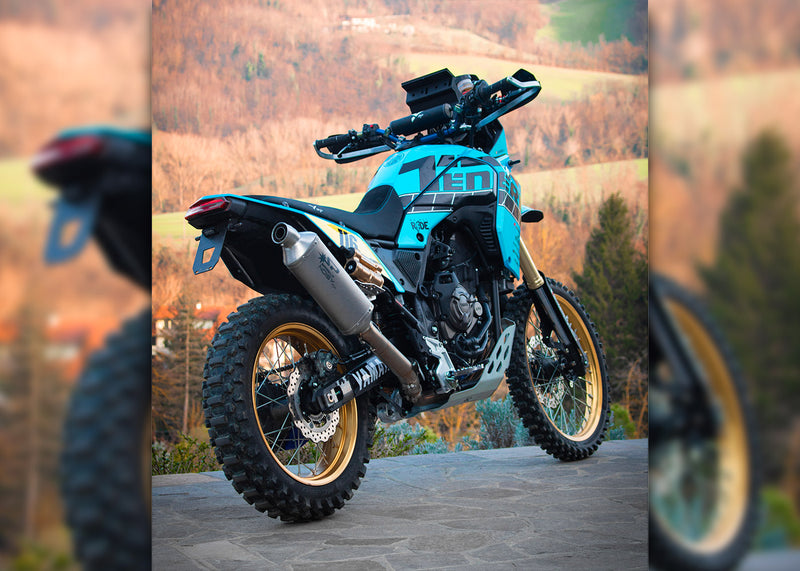 Spark Exhaust Dakar High-Mount Slip-On Titanium Euro5+ Yamaha Ténéré 700 / World Raid (2019-2026) GYA1602TOM