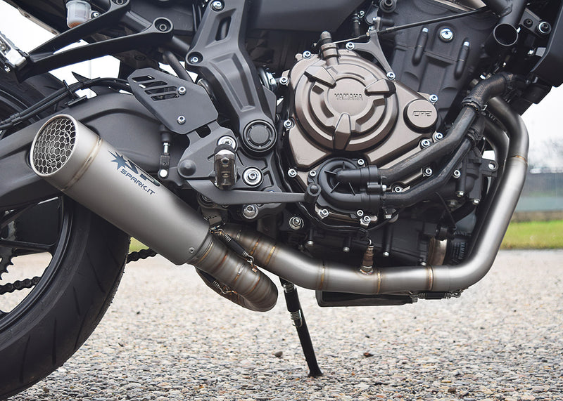 Spark Exhaust Grid-O Racing Full System TIG Collector Yamaha MT-07 / XSR700 / Tracer 700 (2014-2026) GYA8876T