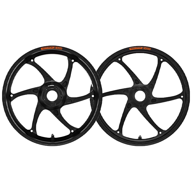 OZ Gass RS-A forged aluminium wheel set for BMW M1000RR K66 in anodised finish