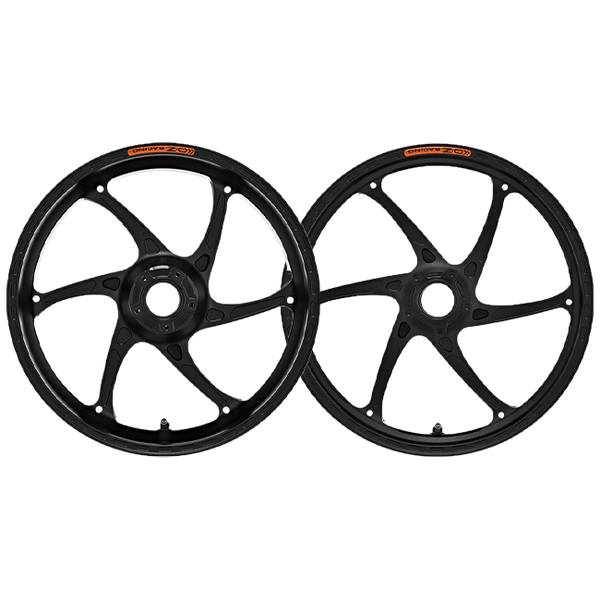 OZ Gass RS-A forged aluminium wheel set for Ducati Panigale V4 in techno gold anodised finish
