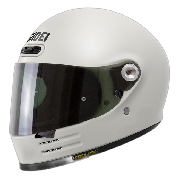 Shoei Glamster06 Off White – Neo-Retro Full-Face Helmet ECE 22.06 – with optional visor