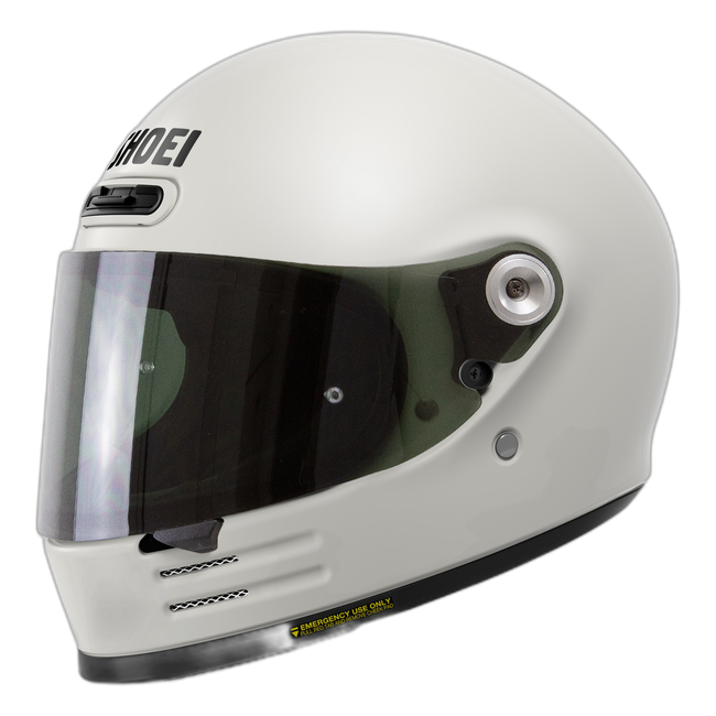 Shoei Glamster06 Off White – Neo-Retro Full-Face Helmet ECE 22.06 – with optional visor