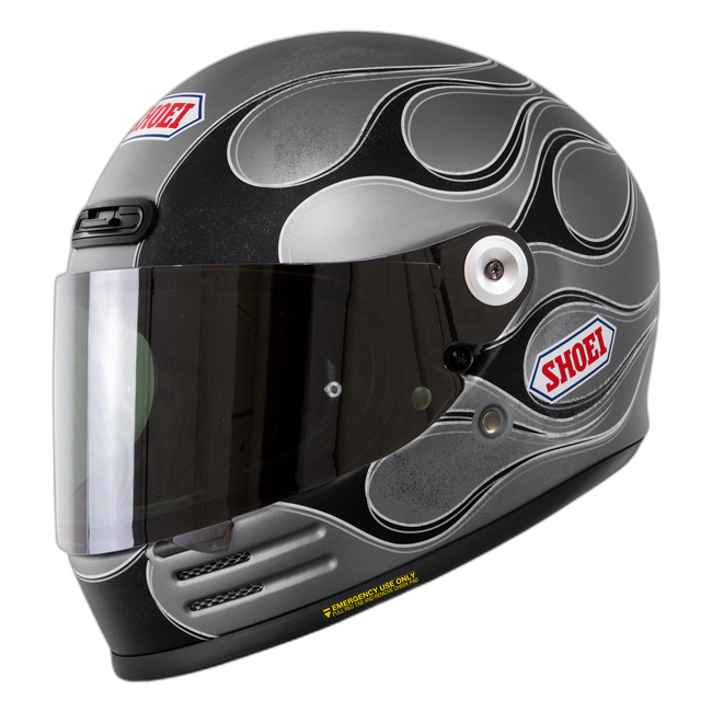 Shoei Glamster06 Blast TC-10 – Neo-Retro Full-Face Helmet ECE 22.06 – with optional visor
