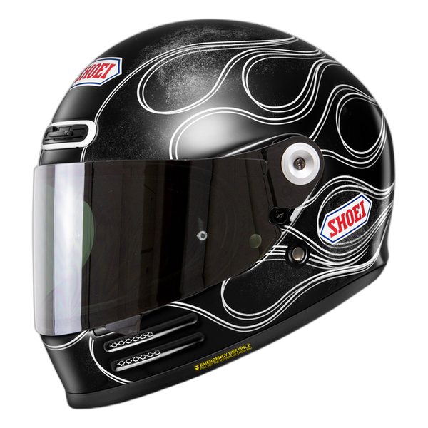 Shoei Glamster06 Blast TC-5 – Neo-Retro Full-Face Helmet ECE 22.06 – with optional visor