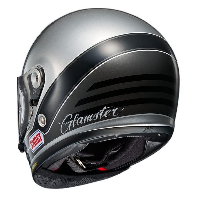 Shoei Glamster06 Abiding TC-10 – Neo-Retro Full-Face Helmet ECE 22.06 – rear view