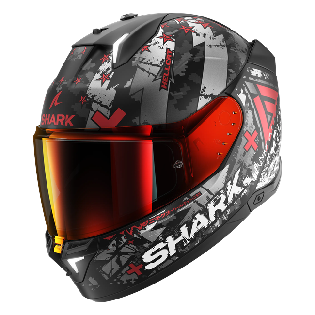 Shark Skwal i3 Hellcat Matte KUR HE0829 — front three-quarter view