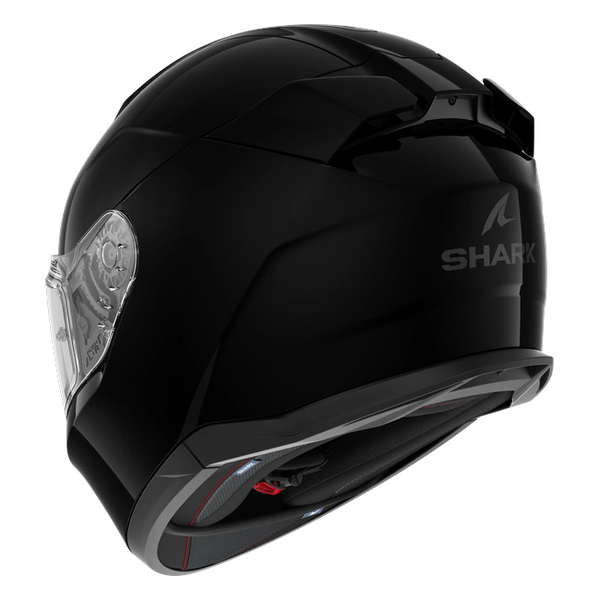 Shark D-Skwal 3 Blank BLK HE0900 — rear three-quarter view