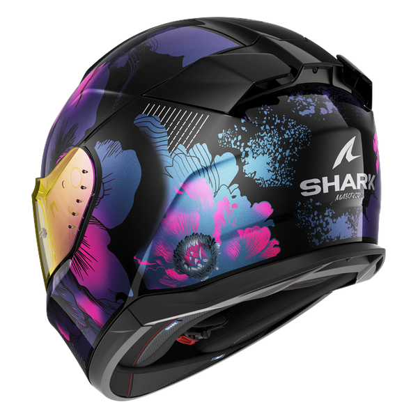 Shark D-Skwal 3 Mayfer KVX HE0926 — rear three-quarter view