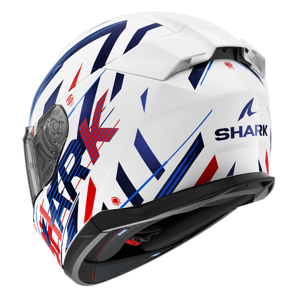 Shark D-Skwal 3 Dashed WBR HE0935 — rear three-quarter view