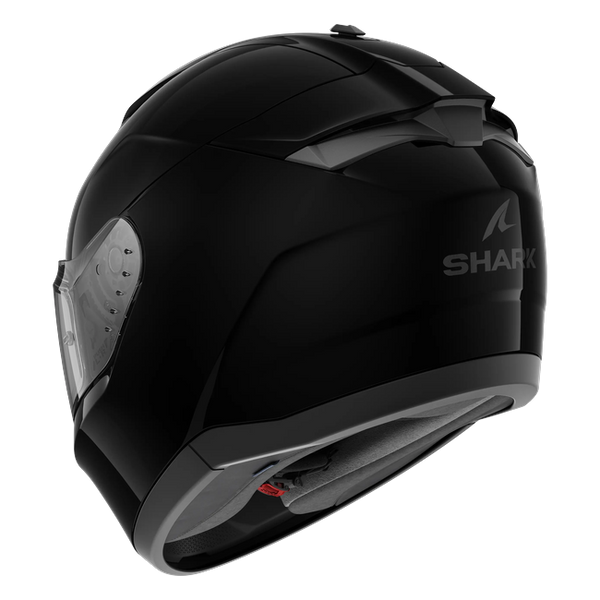 Shark Ridill 2 Blank BLK HE1100 — rear three-quarter view