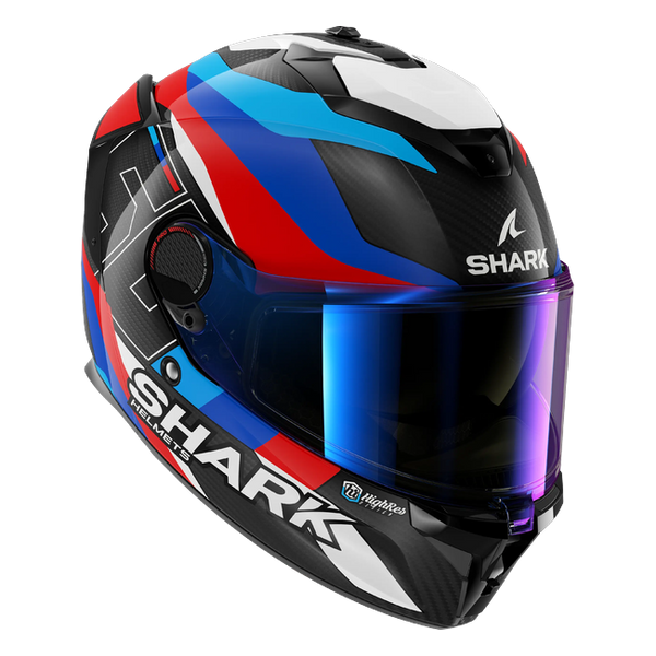 Shark Spartan GT Pro Carbon Guintoli DBR HE1318 — rear view