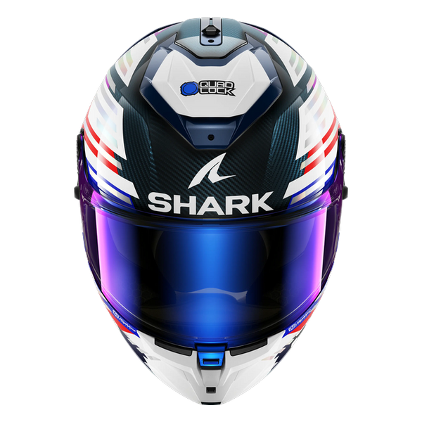 Shark Spartan GT Pro Carbon Replica Zarco GP de France 2026 DUR HE1321 — front view