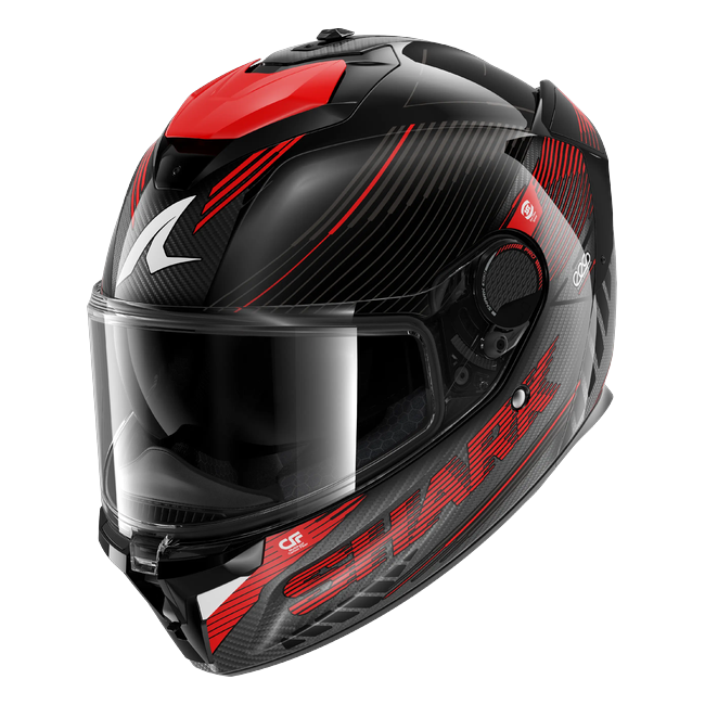 Shark Spartan GT Pro Carbon Axium DAR HE1363 — front three-quarter view