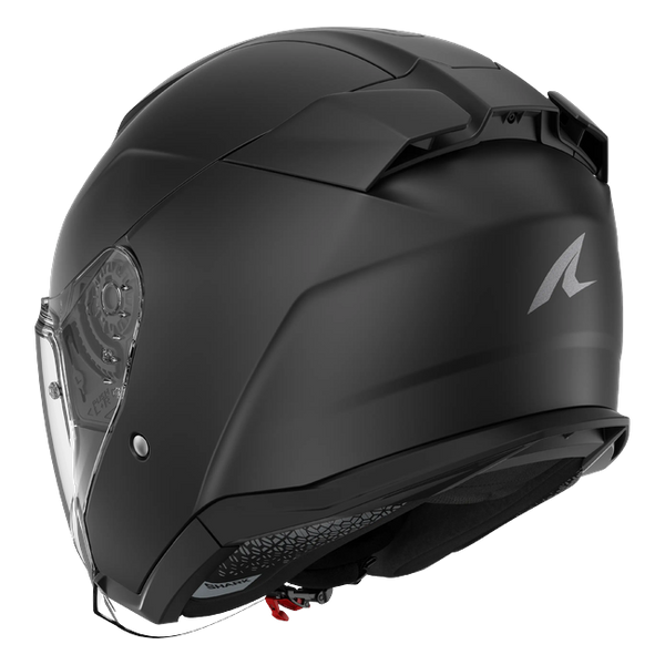 Shark Skwal Jet Blank Mat KMA HE3801 — rear three-quarter view