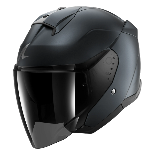 Shark Skwal Jet Dark Shadow Steel B16 HE3803 — front three-quarter view