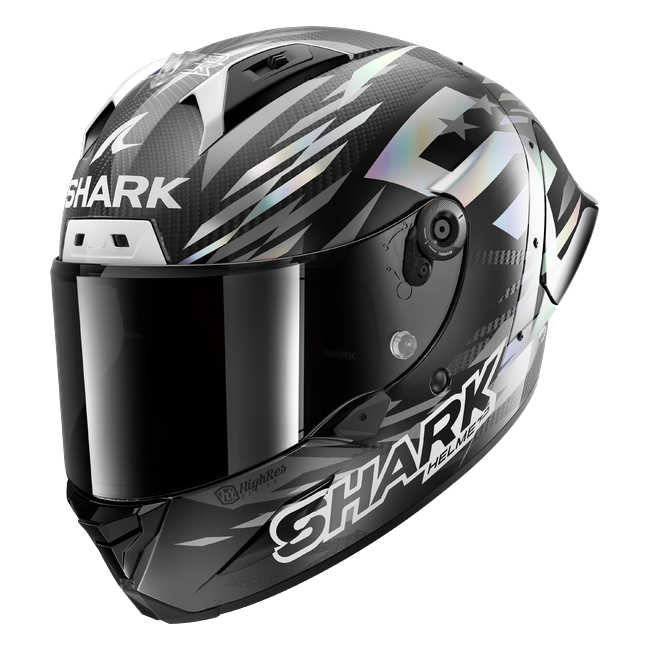 Shark Aeron Replica Zarco Winter Test 2026 DAU HE4103 — front three-quarter view