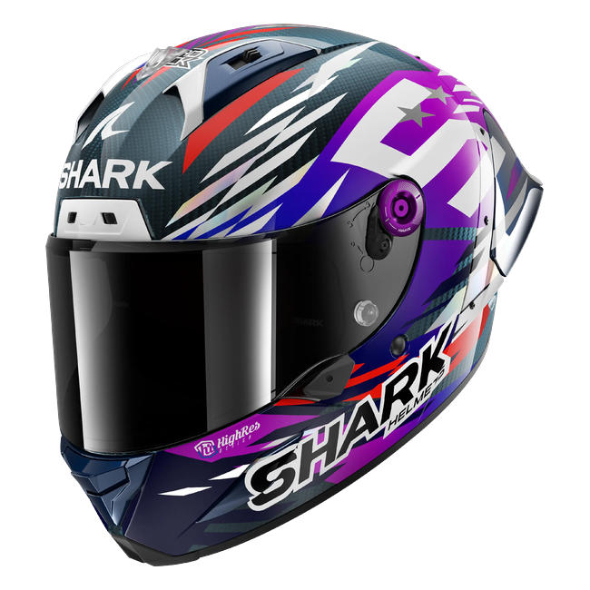 Shark Aeron Replica Zarco Signature 2026 DVU HE4104 — front three-quarter view