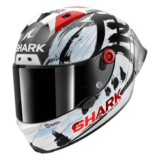 Shark Aeron Replica Zarco Suzuka 2026 Mat DWK HE4106 — front three-quarter view