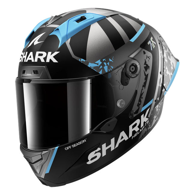 Shark Aeron Replica Fernandez Winter Test Mat ABS HE4161 — front three-quarter view