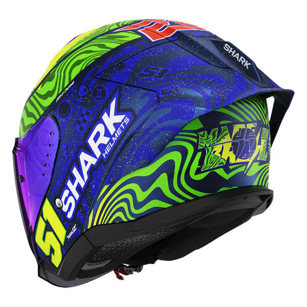 Shark Skwal Jet Cup Replica Granado Mat BGY HE6931 — rear three-quarter view