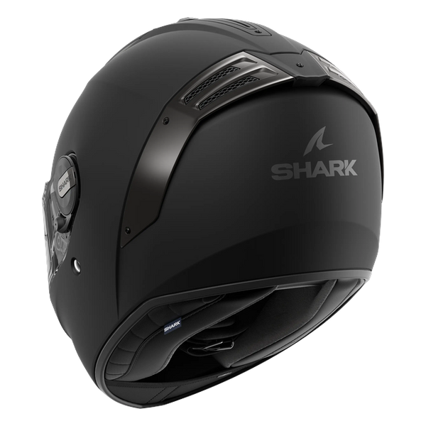 Shark Spartan RS Blank Mat KMA HE8102 — rear three-quarter view