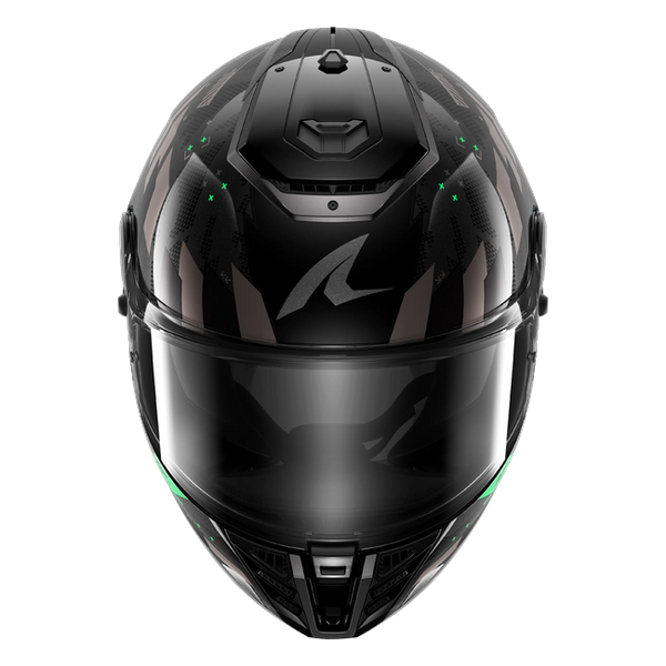 Shark Spartan RS Skilful Glossy KAG HE8124 — front view
