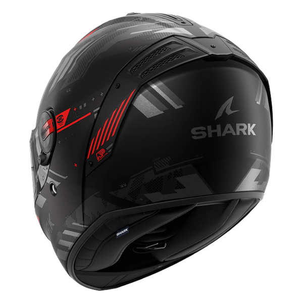 Shark Spartan RS Skilful Mat KAR HE8125 — rear three-quarter view
