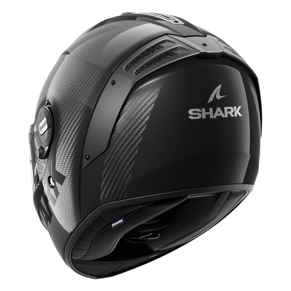 Shark Spartan RS Carbon Carbon Skin Glossy DAD HE8159 — rear three-quarter view