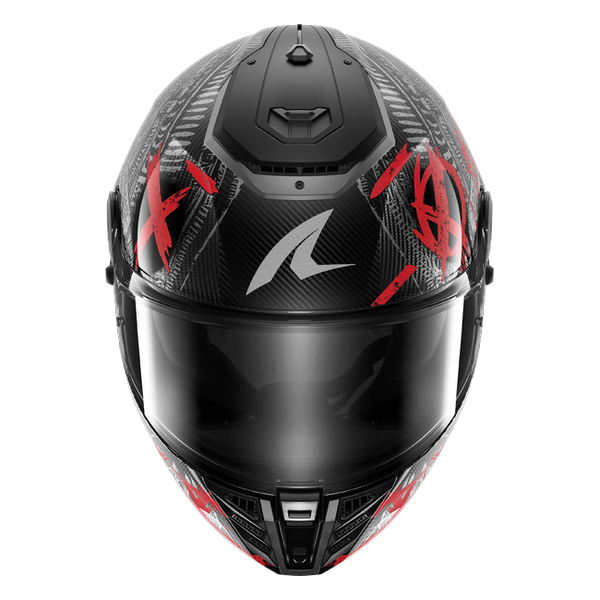 Shark Spartan RS Carbon Shiever Glossy DAR HE8161 — front view