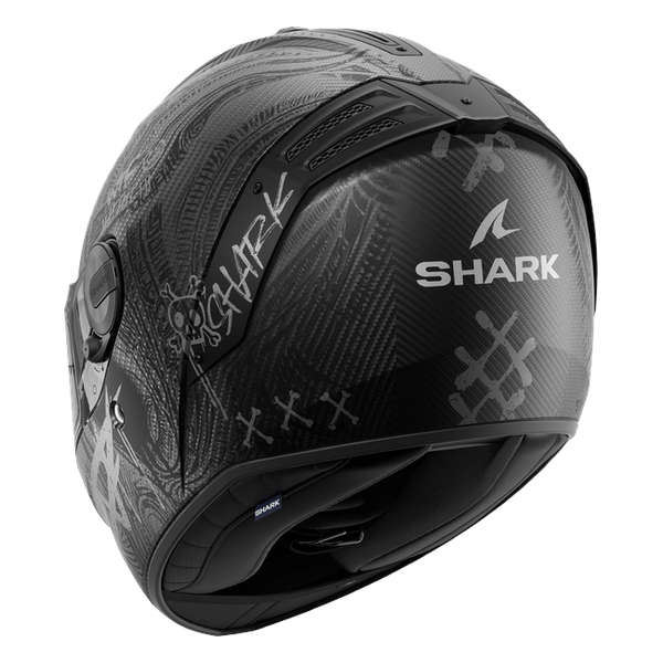 Shark Spartan RS Carbon Shiever Mat DAS HE8162 — rear three-quarter view