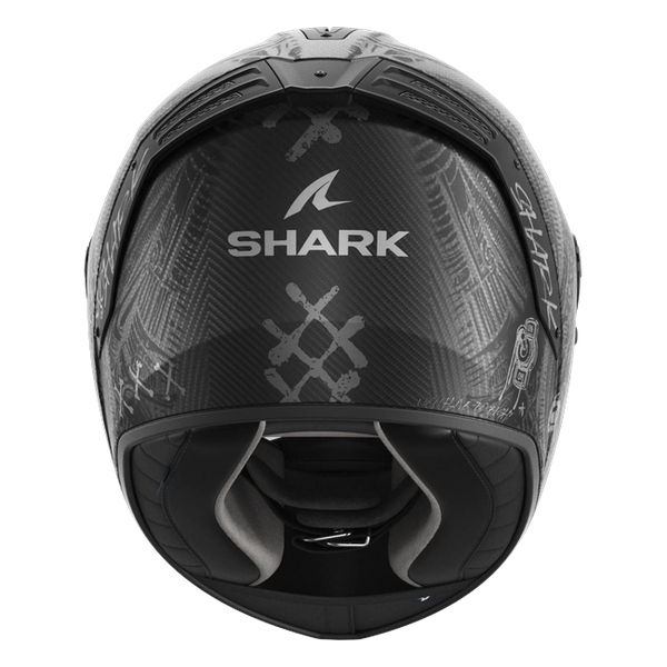 Shark Spartan RS Carbon Shiever Mat DAS HE8162 — rear view