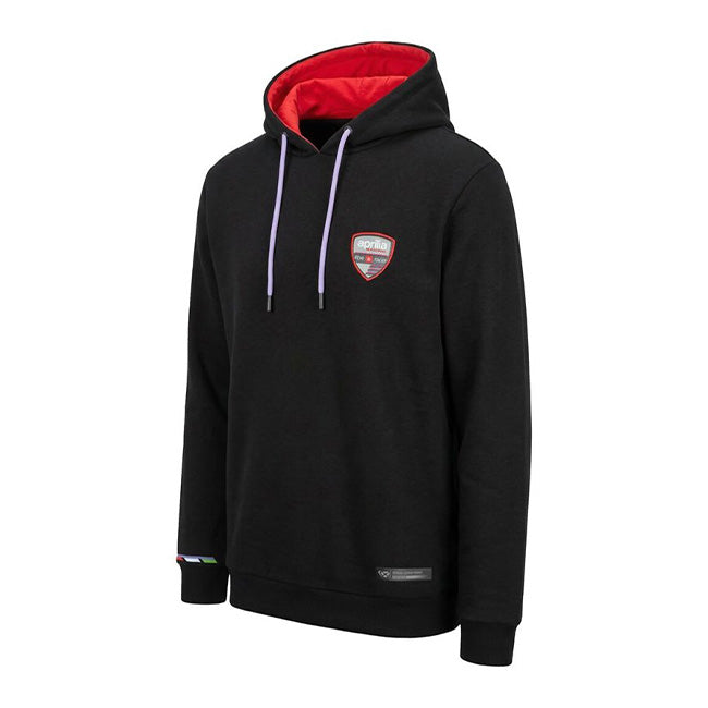 IXON Aprilia BeARacer Hoodie Replica 2026 men's in black and fluorescent red