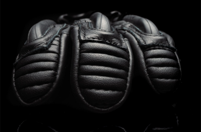 Knox Handroid MK5 men's racing leather gloves in black