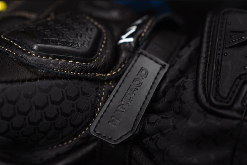 Knox Handroid MK5 men's racing leather gloves in black
