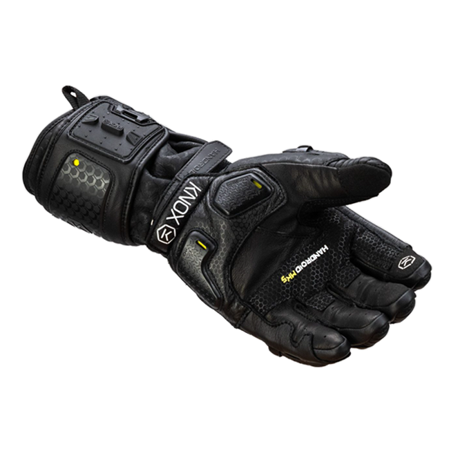 Knox Handroid MK5 men's racing leather gloves in black