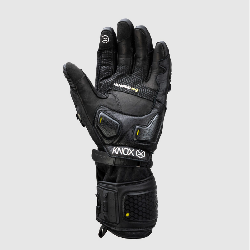 Knox Handroid MK5 men's racing leather gloves in black